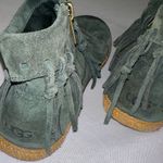 UGG  • Green Shenandoah Moccasins SZ 6 Fringe Suede Ankle Boot READ DESCRIPTION Photo 6