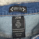 Nanette Lepore Nanette LaPore Jeans Womens 20W Blue Black Floral Embroider High Rise Belle Boot Photo 7