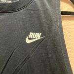 Nike The Tee Dri-Fit Athletic Cut Tank Top Black Logo Crew Neck Pullover Size M Photo 3