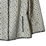 Classiques Entier  Women's Navy Blue‎ White Coat Jacket Blazer 3/4 Sleeve XL Photo 3