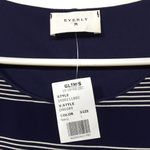Everly  navy‎ white striped tank dress women’s size large NWT Photo 6