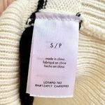 We Wore What NWOT Striped Half Zip Sweater Knit Vest Cream/Black Women's Size S/P Photo 4