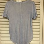 Calvin Klein  Womens Blue Acid Wash Short Sleeve Pocket Tshirt - Large - VGUC Photo 1