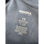 Sonoma Goods For Life Sweater Plus Size 1X Blue Women’s Pullover Waffle Knit NWT Photo 5