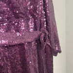 Francesca’s Miami Purple Sequin Long Sleeve Party Dress NWT Size S Cocktail Photo 5