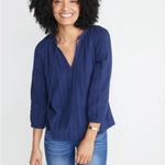 Marine layer  Tie Neck Long Sleeves Peasant Top‎ Size Small Photo 1