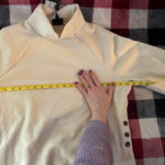 Who What Wear NWT Women's Cream Mock Turtlwneck Sweater with Button Accents Photo 10