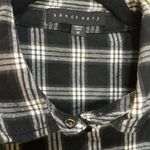 Sanctuary Plaid Snap Button Long Sleeve Shirt Size M Photo 4