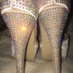Steve Madden Beige Rhinestone Studded Platforms. Photo 4