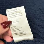 Free People Chunky Knit V Neck Sleeveless Sweater Tunic Navy Green Size Medium Photo 7