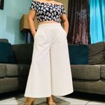 Lulus New Summer White High Waisted Wide Leg Pants Trousers Size Medium Photo 7
