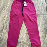 FIGS Scrub Pants Womens XSP Barbie Pink Zamora High Waisted Jogger Cargo Pockets Photo 2