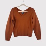 Maeve NWT Anthropologie  Womens Sweater Orange Lupita V Neck Knit Pullover XS Photo 1