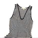 Jonathan Simkhai radial gingham fit and flare white and blue dress Photo 5