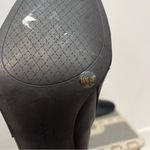 Jessica Simpson  black chunky heel boots black satin shiny size 10 Photo 3