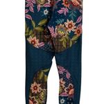 Johnny Was Bee Active Leggings Small Multi Floral Pull On Boho Gym Workout Color Photo 0