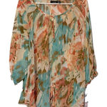 Apt. 9  Peplum Drawstring Peasant‎ Blouse NWT Size 2X MN12110 Photo 0