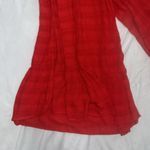 Michael Stars NWT Red Wide Leg Jumpsuit S Small Belted Wrap Front Cropped $228 Photo 3