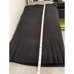 Black Pleated Wool Blend Classic ALine Skirt Medium business work official L Size L Photo 3
