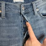 7 For All Mankind Josefina Button Fly Straight Leg Crop Jeans Size 29 Photo 8