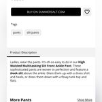 Summersalt  The Multitasking Slit Front Ankle Pants Terracotta Photo 3