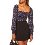 Reformation ✨ Matteo Square Neck Long Sleeve 2 Blouse✨ Photo 1