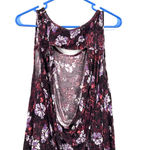 Free People  size Small tank top‎ open back sleeveless top shirt blouse floral Photo 2