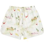 KITRI Patricia Print Short in Palm Springs Size Small White Photo 0
