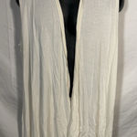 Azules Vest Women's Open Front Drape‎ Cardigan Waterfall Front XL Sleeveless Tan Photo 0