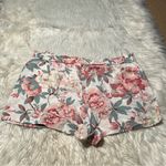 Loft Linen Shorts White Pink Turquoise Floral XL Photo 4