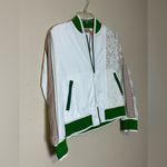 No. 21 Lace Sleeve Sport‎ bomber jacket Size 40 Size 4 Green Photo 2