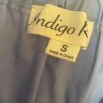 Blue Ruffle Midi Dress Gray Photo 4