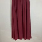 Revelry Bridesmaid Dress Halter Tank Maxi Sleeveless Size 14 Brownish Photo 6