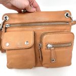 Fossil Sutton Pebbled Leather Cross Body Tan Brown Photo 1