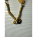 Boho Chic Necklace Geometric‎ Bead Statement Necklace Adjustable Brown Photo 5