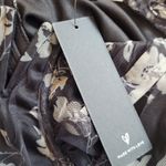 Lulus  Black Floral Print Tulle Bustier Maxi Dress NWT Photo 11