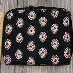 Vera Bradley  Wallet Compact Zip‎ Around Paisley Print Black Small Photo 0