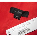 J.Crew NWT Flutter V-neck Maxi in Cerise Cove Red Classic Block Print Dress 6 Photo 5