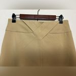 Grace Tan Khaki Pleated Waist Detail Straight Pencil Skirt 4 Photo 4
