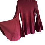Rock & Roll Cowgirl  Red Bell Sleeve Blouse WORN ONCE Photo 5