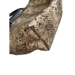 Longchamp  Brown Snake Print Le Pliage Shoulder Tote Bag Satchel Photo 6