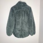 Lululemon  Warm Restore Sherpa‎ Pullover Balloon Sleeve Olive Green M/L Photo 3