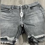 Everlane Gray Charcoal Wash Raw Hem Mid Rise Denim Jean Shorts Size 27 Photo 7