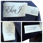 Eliza J  Blue Sparkle One Shoulder Asymmetrical Neckline Gown Size 6 Gala Wedding Photo 13