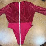 Bardot  Priscilla Bodysuit Deep Red Burgundy Size 8/Medium Christmas Holidays Photo 8