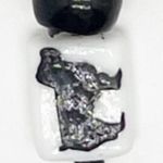 Handmade Painted Dog Bead Keychain Hand Crafted Beaded Black Photo 3