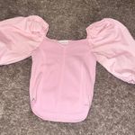 Dee Dee Pink Puff Sleeve Top  Photo 0