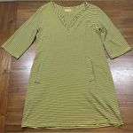 Iridium Size M Striped Yellow & Black Lagenlook Dress Size M Photo 0