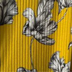 Sommer Floral Yellow Halter Neck Bodysuit Button Keyhole Back Sleeveless Ribbed Photo 5