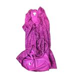 Loft Ann Taylor Ruffle Wrap Dress Pink Purple Cheetah Animal Print Fully Lined 0 Photo 7